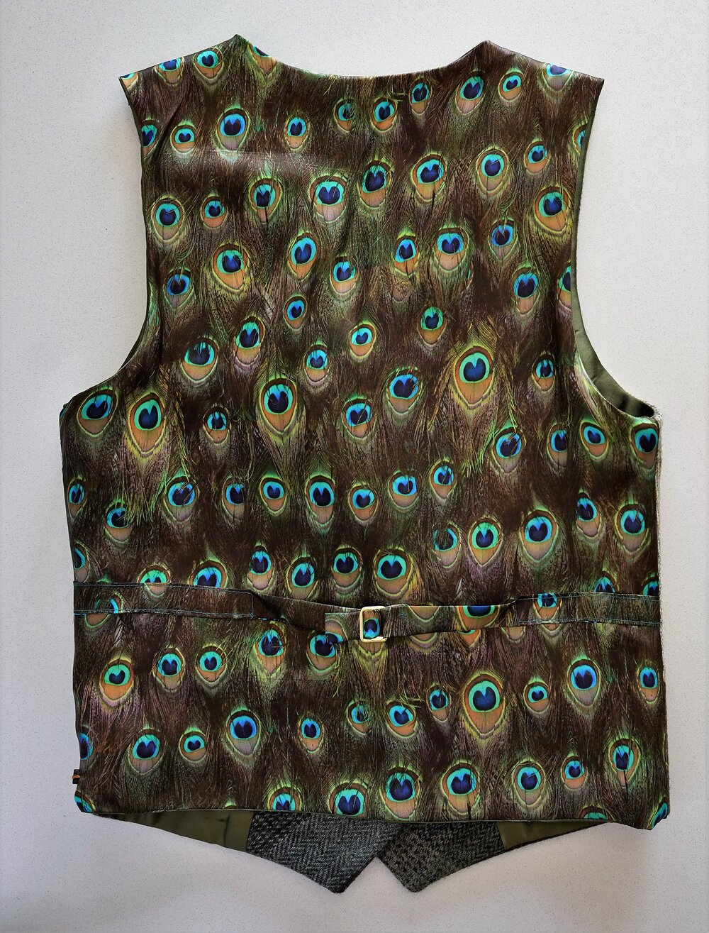 Peacock pattern sale waistcoat